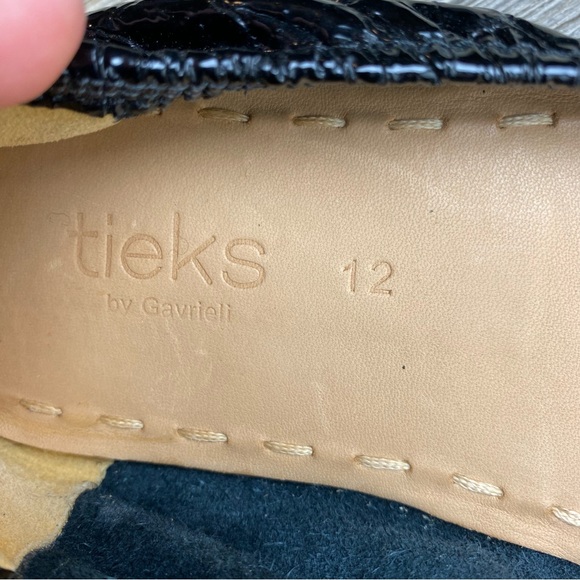 Tieks Obsidian Black Flats Size 12 - Picture 8 of 9